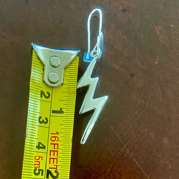 Robert Lee Morris Soho Genuine Silver Plated Zigzag Earrings - Picture 5 of 7